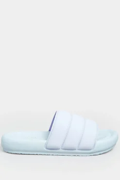 Limited Collection Limited Collection Lilac Purple Padded Sliders In Wide E Fit
