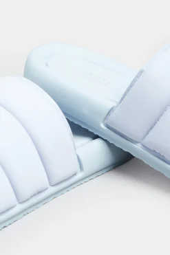 Limited Collection Limited Collection Lilac Purple Padded Sliders In Wide E Fit
