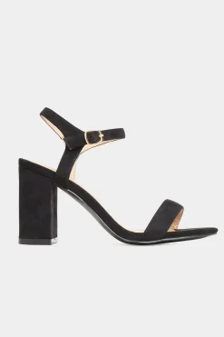 Limited Collection Limited Collection Black Block Heel Sandal In Wide E Fit & Extra Wide Eee Fit