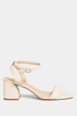 Limited Collection Limited Collection Nude Block Heel Sandals In Wide E Fit & Extra Wide Eee Fit