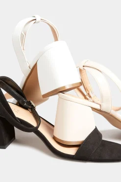 Limited Collection Limited Collection Nude Block Heel Sandals In Wide E Fit & Extra Wide Eee Fit
