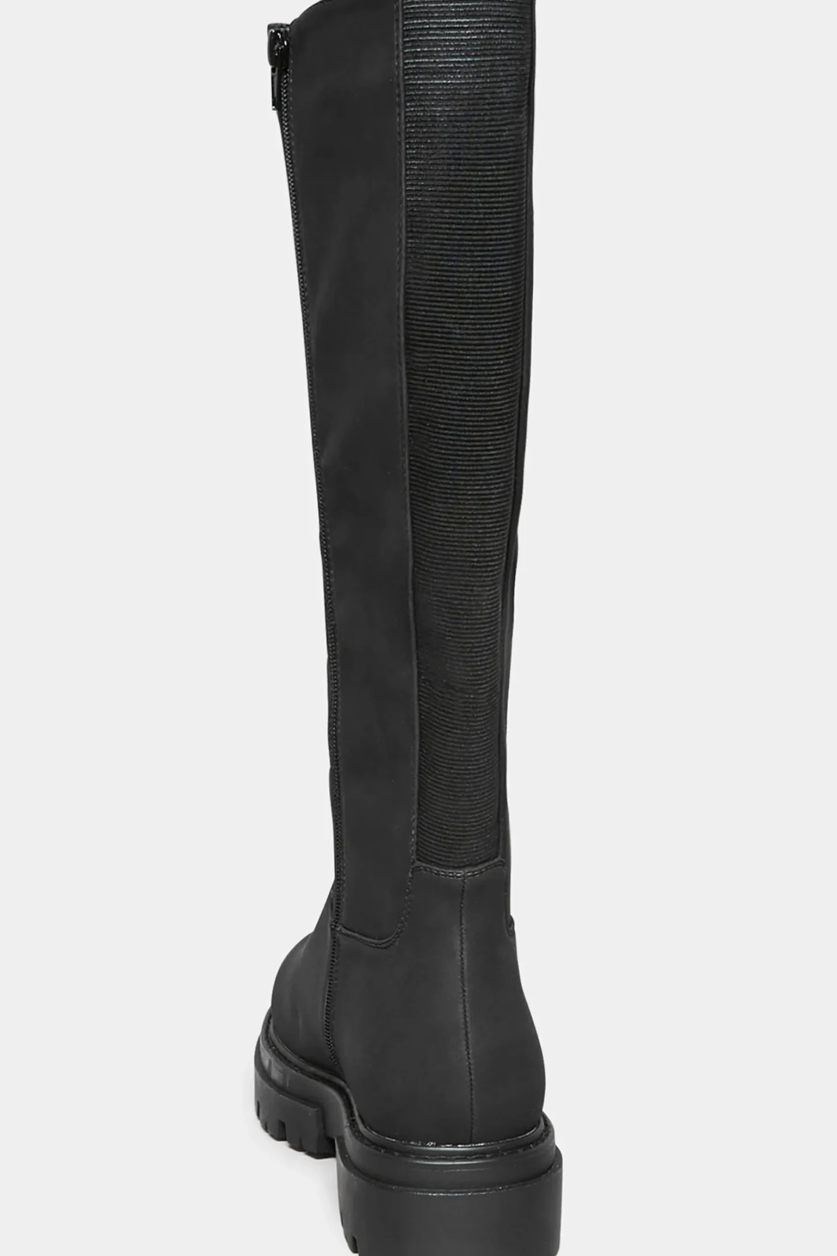 Limited Collection Limited Collection Black Chunky Calf Boots In Wide E Fit & Extra Wide Eee Fit