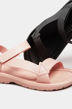 Limited Collection Limited Collection Black Adjustable Strap Sandals In Wide E Fit