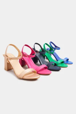 Limited Collection Limited Collection Rose Gold Block Heel Sandals In Wide E Fit & Extra Wide Fit