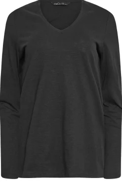 M&Co M&Co 2 Pack Black & Red V-Neck T-Shirts