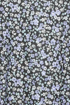 M&Co Petites M&Co Petite Blue Ditsy Floral Print Top