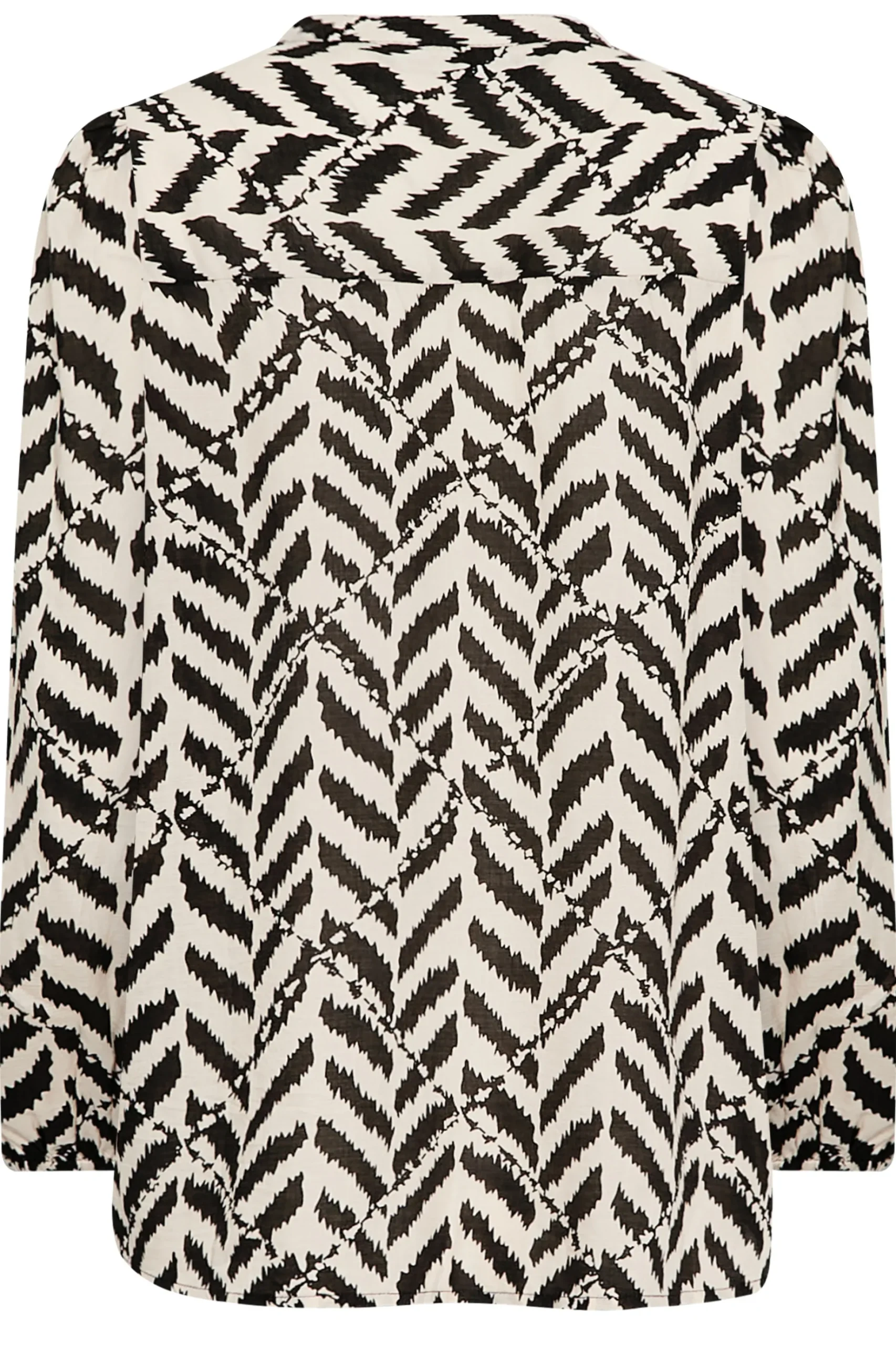M&Co Petites M&Co Petite Cream Abstract Patterned Blouse