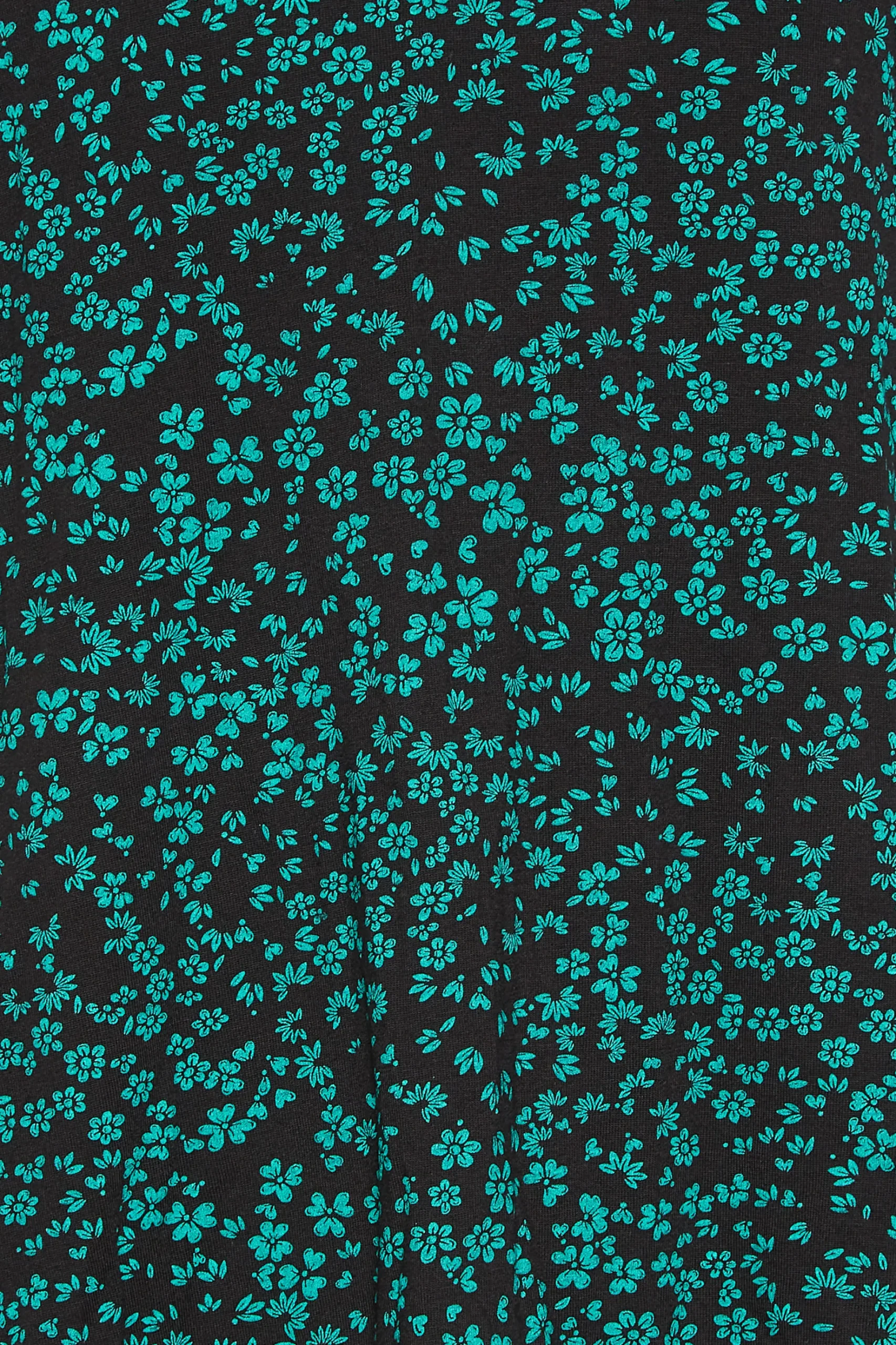 M&Co Petites M&Co Petite Green Ditsy Floral Print Top