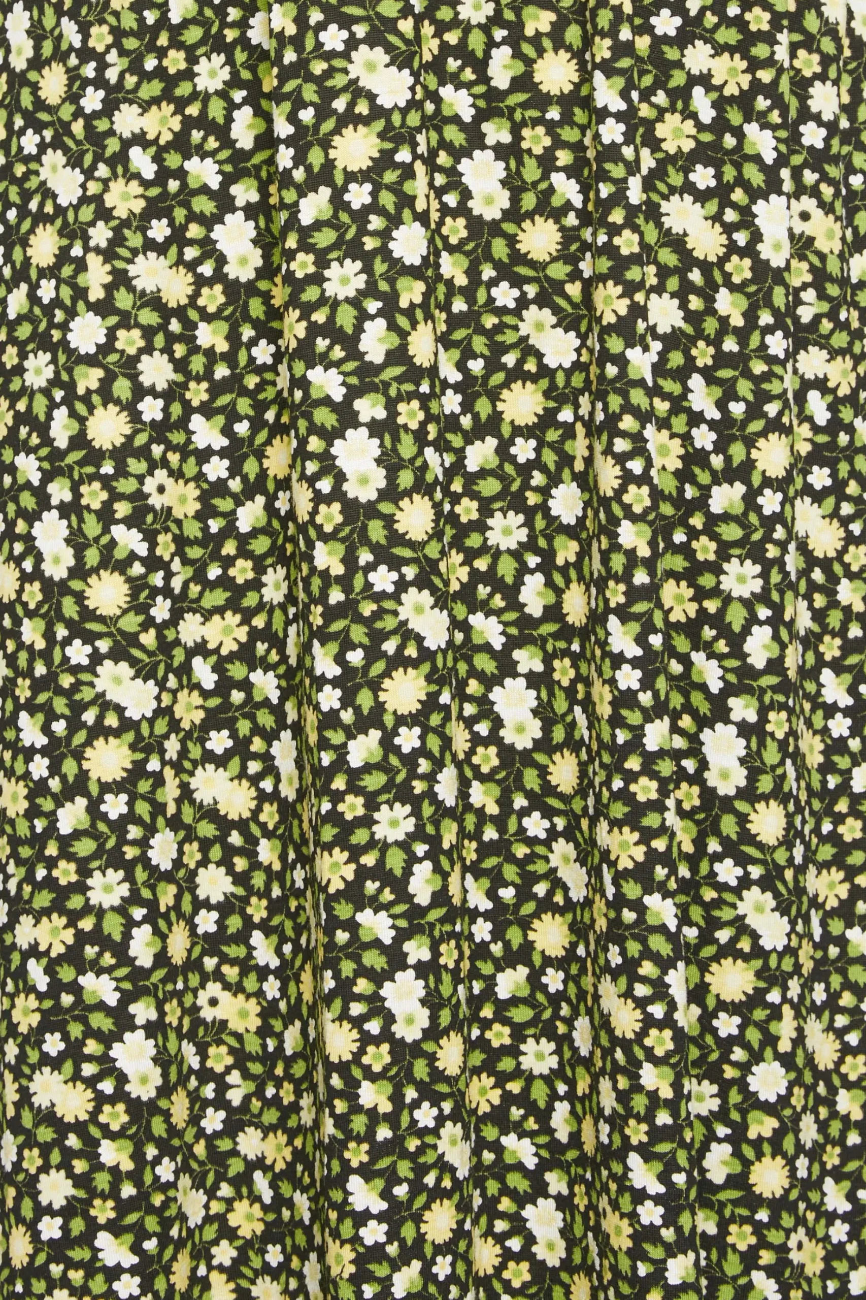 M&Co Petites M&Co Petite Green & Yellow Ditsy Floral Print Dress