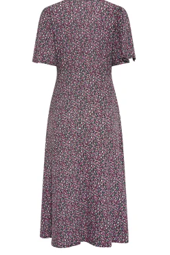 M&Co Petites M&Co Petite Purple Ditsy Floral Print Dress
