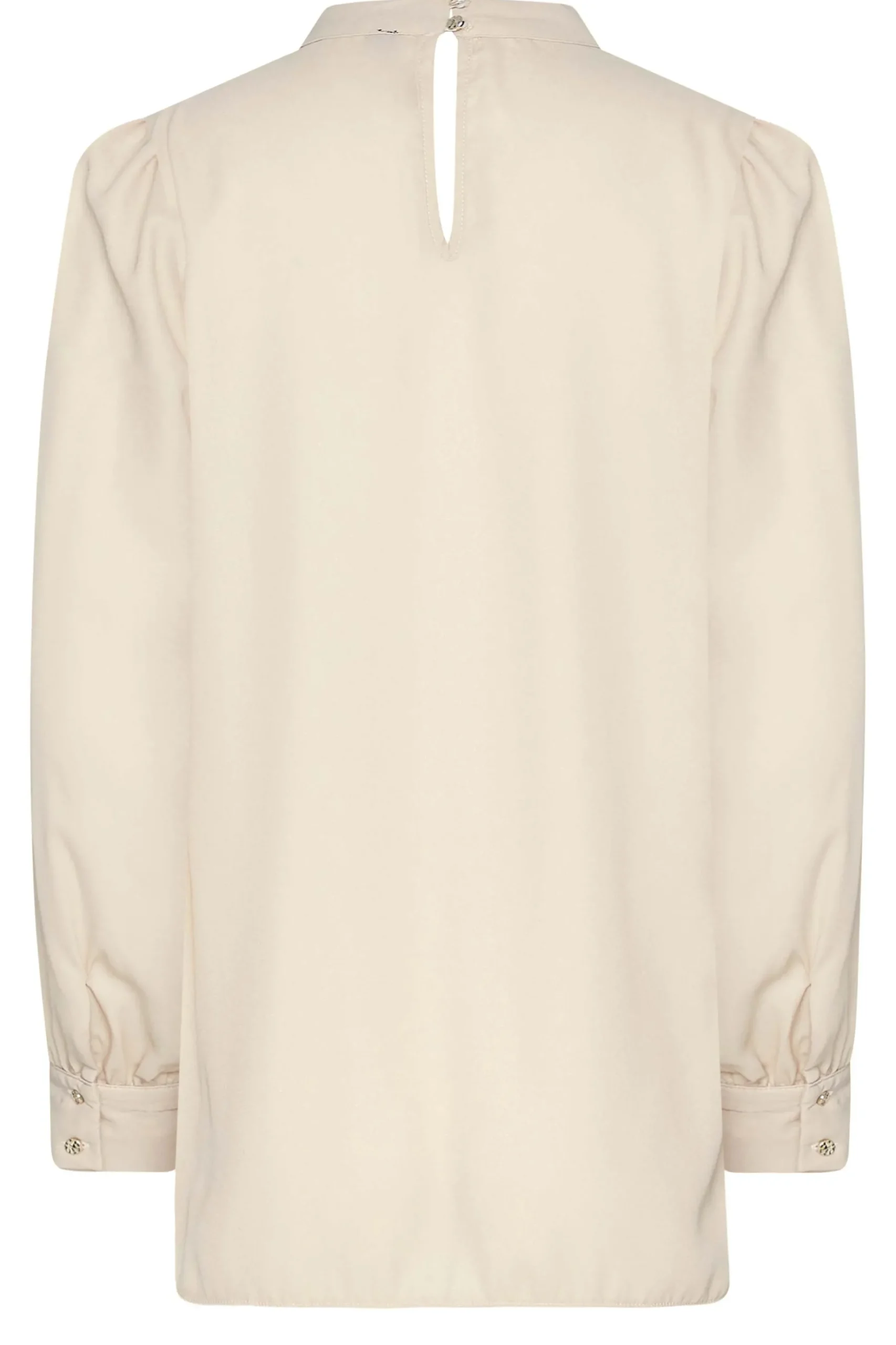 M&Co Womens M&Co Beige Brown Keyhole Back High Neck Blouse