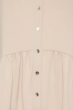 M&Co Womens M&Co Beige Brown Frill Hem Shirt