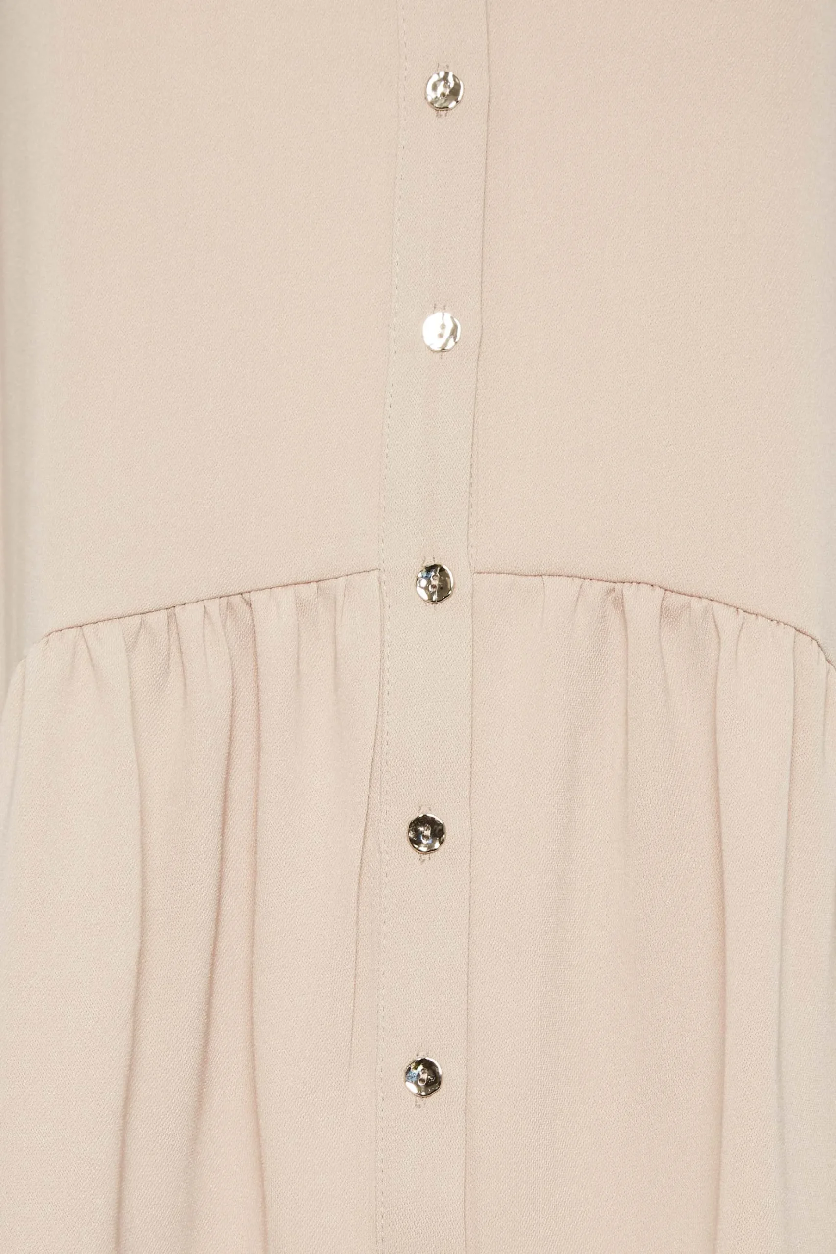 M&Co Womens M&Co Beige Brown Frill Hem Shirt