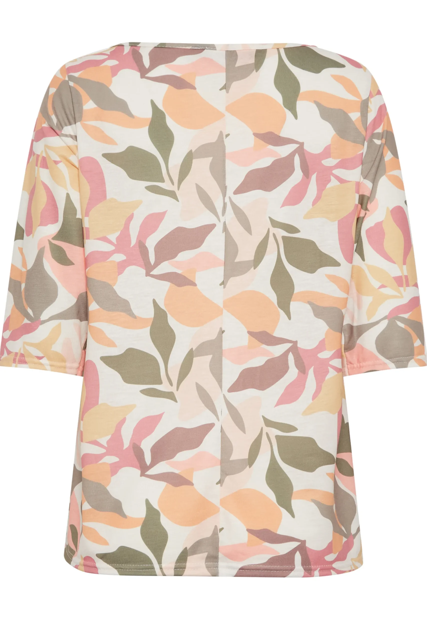 M&Co Womens M&Co Beige Brown Floral Tie Front Top