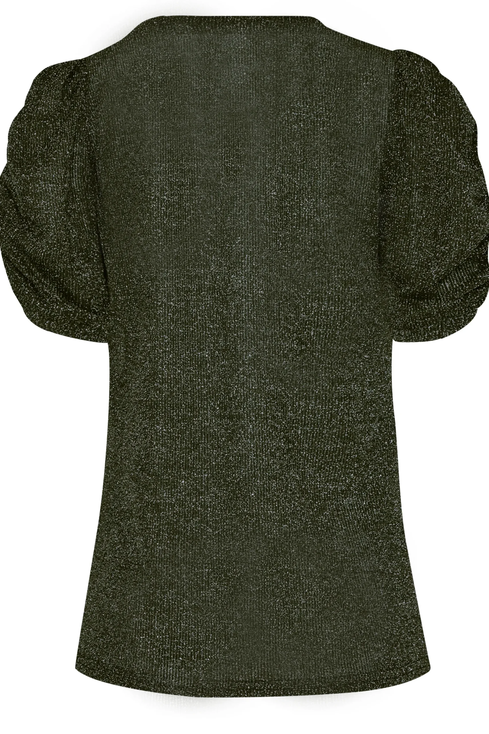 M&Co Womens M&Co Black & Silver Shimmer Ruched Sleeve Blouse