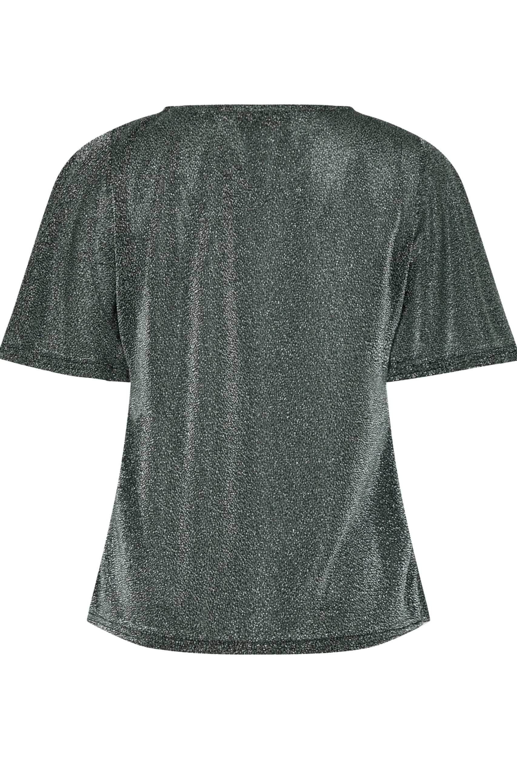 M&Co Womens M&Co Black & Silver Angel Sleeve Wrap Top