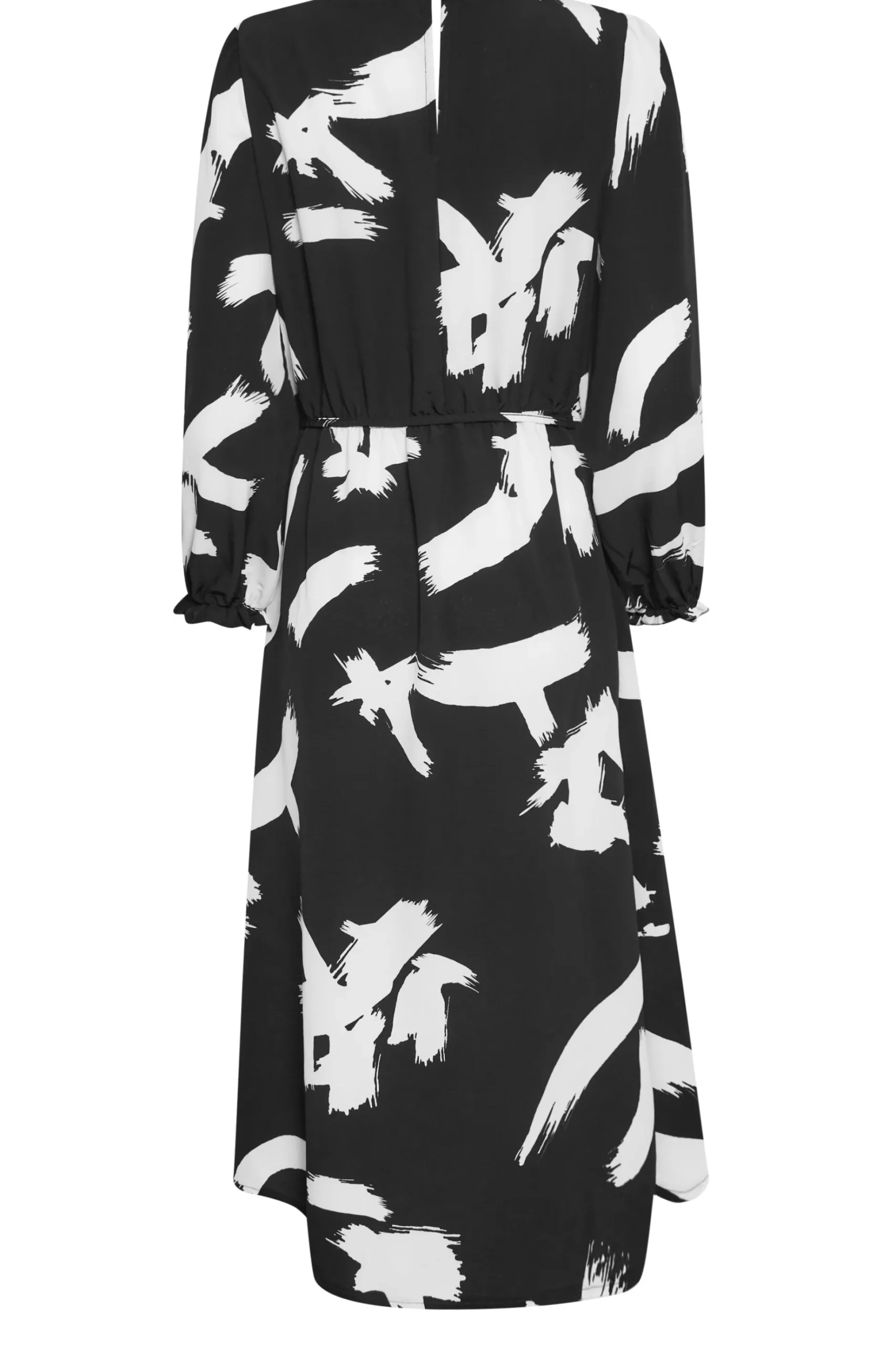 M&Co Womens M&Co Black Abstract Print Smock Dress