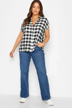 M&Co Womens M&Co Black Check Print Shirt