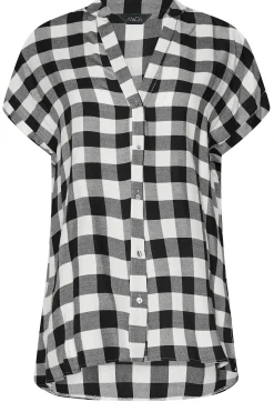 M&Co Womens M&Co Black Check Print Shirt