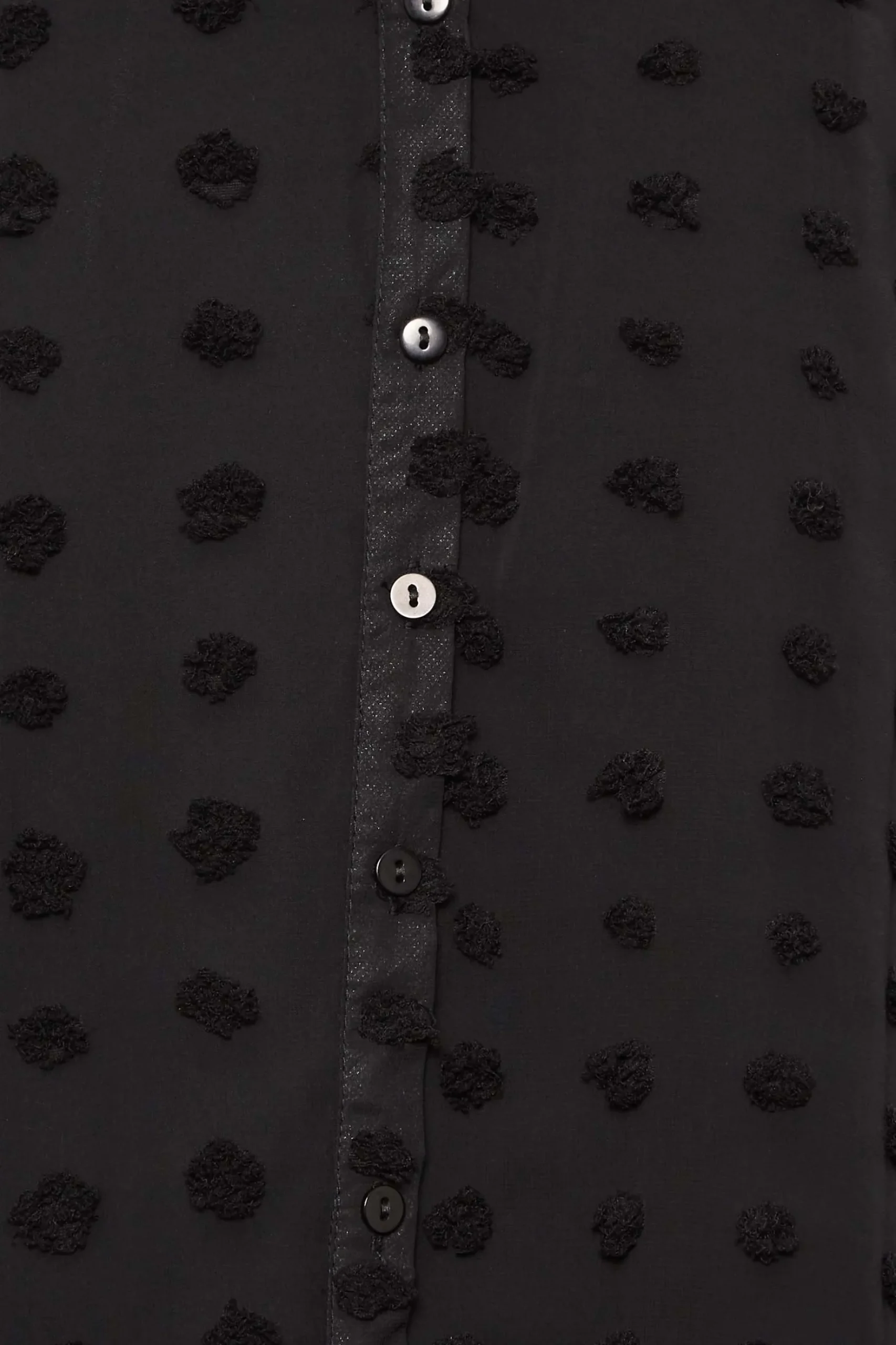 M&Co Womens M&Co Black Dobby Spot Shirt