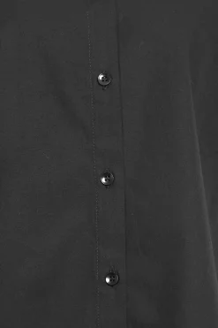 M&Co Womens M&Co Black Fitted Poplin Shirt