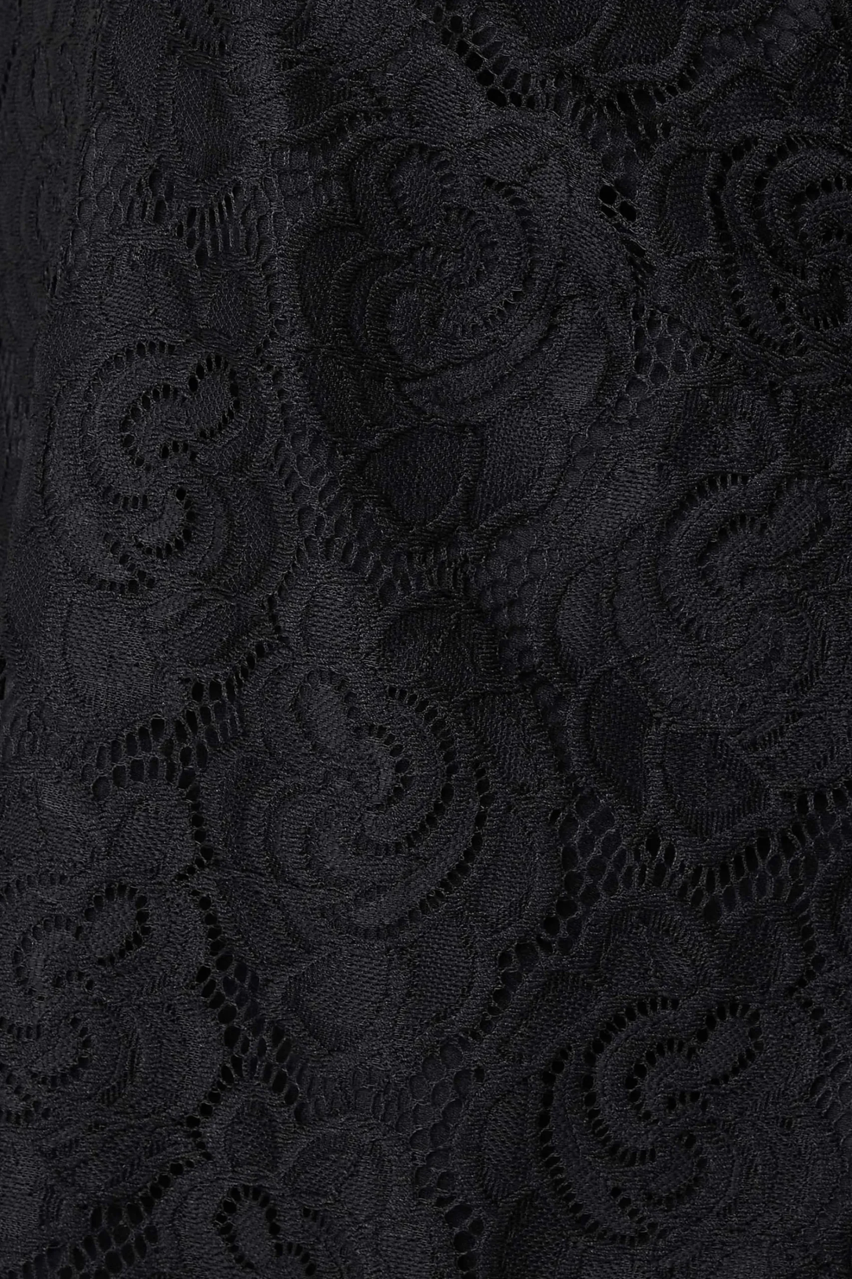 M&Co Womens M&Co Black Floral Lace Blouse