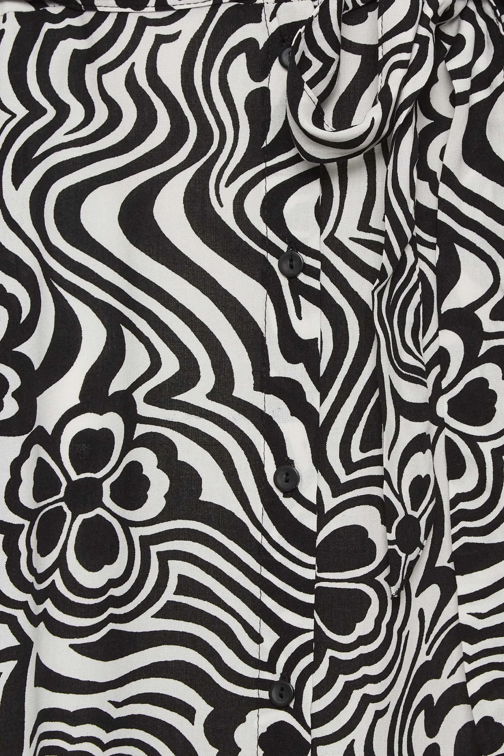 M&Co Womens M&Co Black Floral Swirl Print Midaxi Shirt Dress