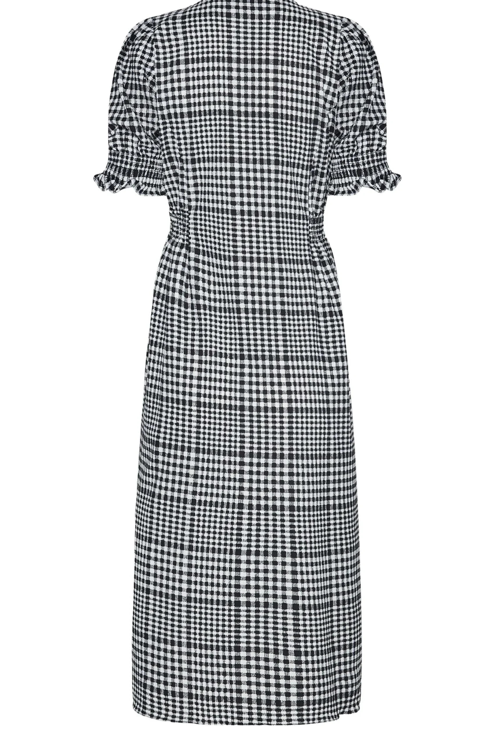 M&Co Womens M&Co Black Gingham Print Midi Dress