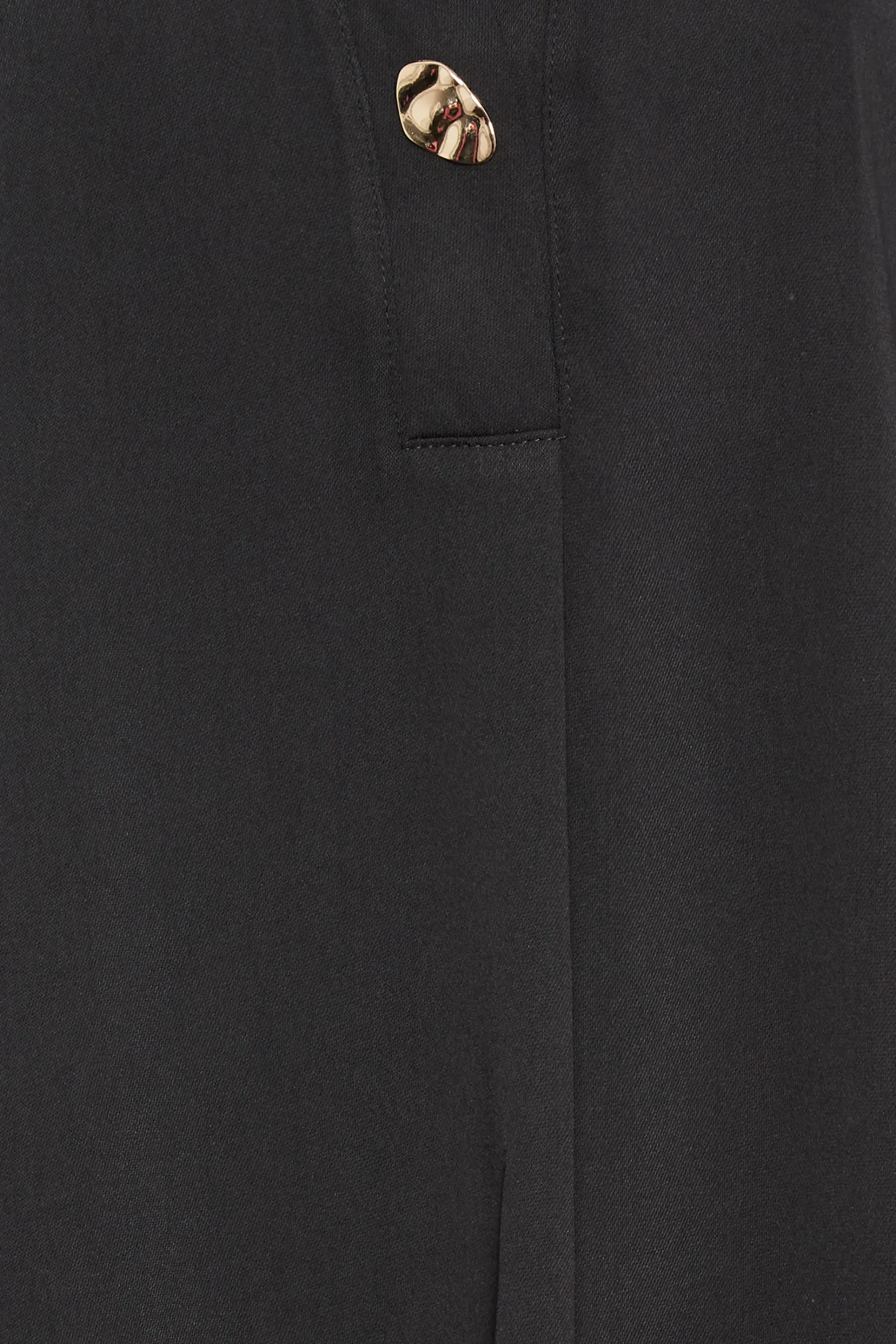 M&Co Womens M&Co Black Gold Statement Button Tab Sleeve Shirt