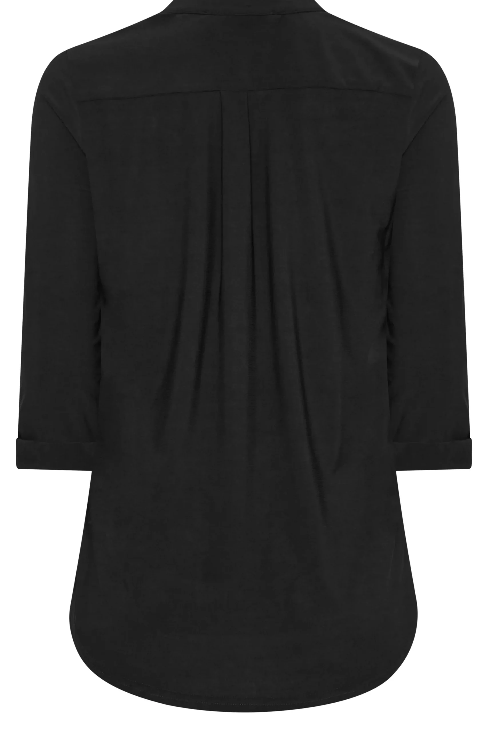 M&Co Womens M&Co Black Half Placket Jersey Shirt