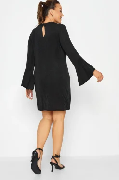 M&Co Womens M&Co Black Keyhole Mini Dress