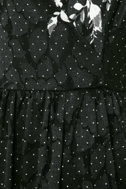 M&Co Womens M&Co Black Lace Border Midi Dress