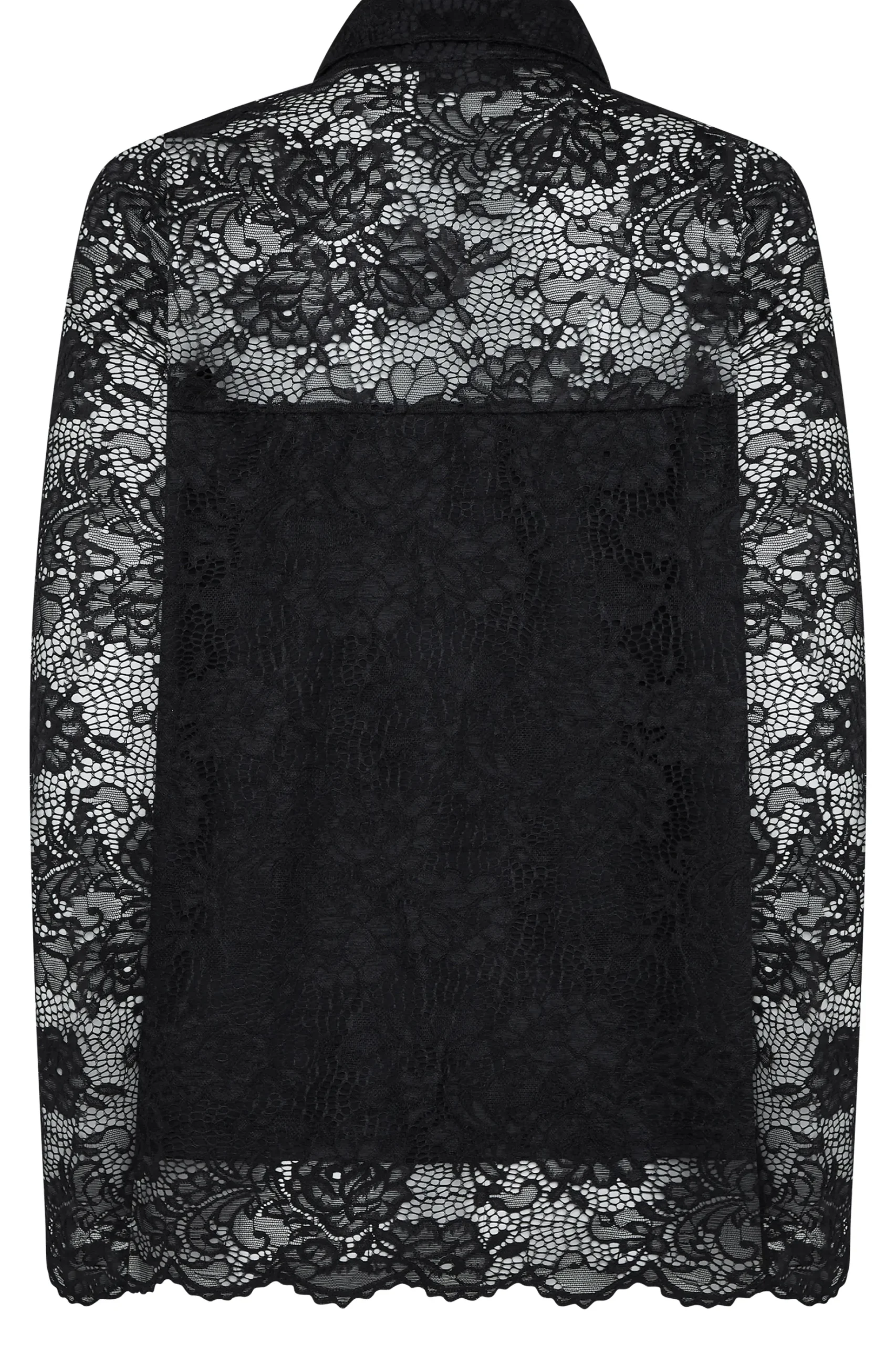 M&Co Womens M&Co Black Lace Shirt