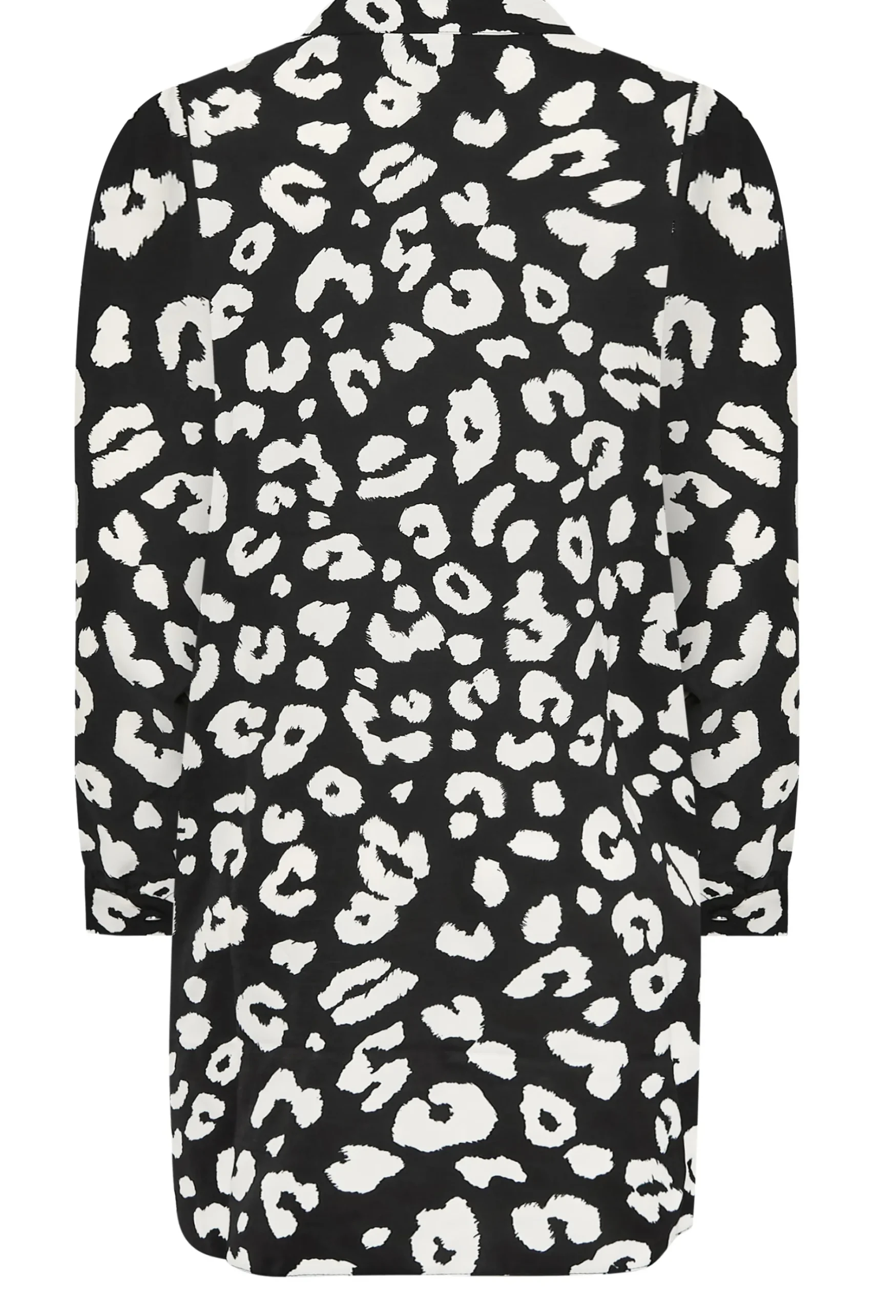 M&Co Womens M&Co Black Leopard Print Blouse