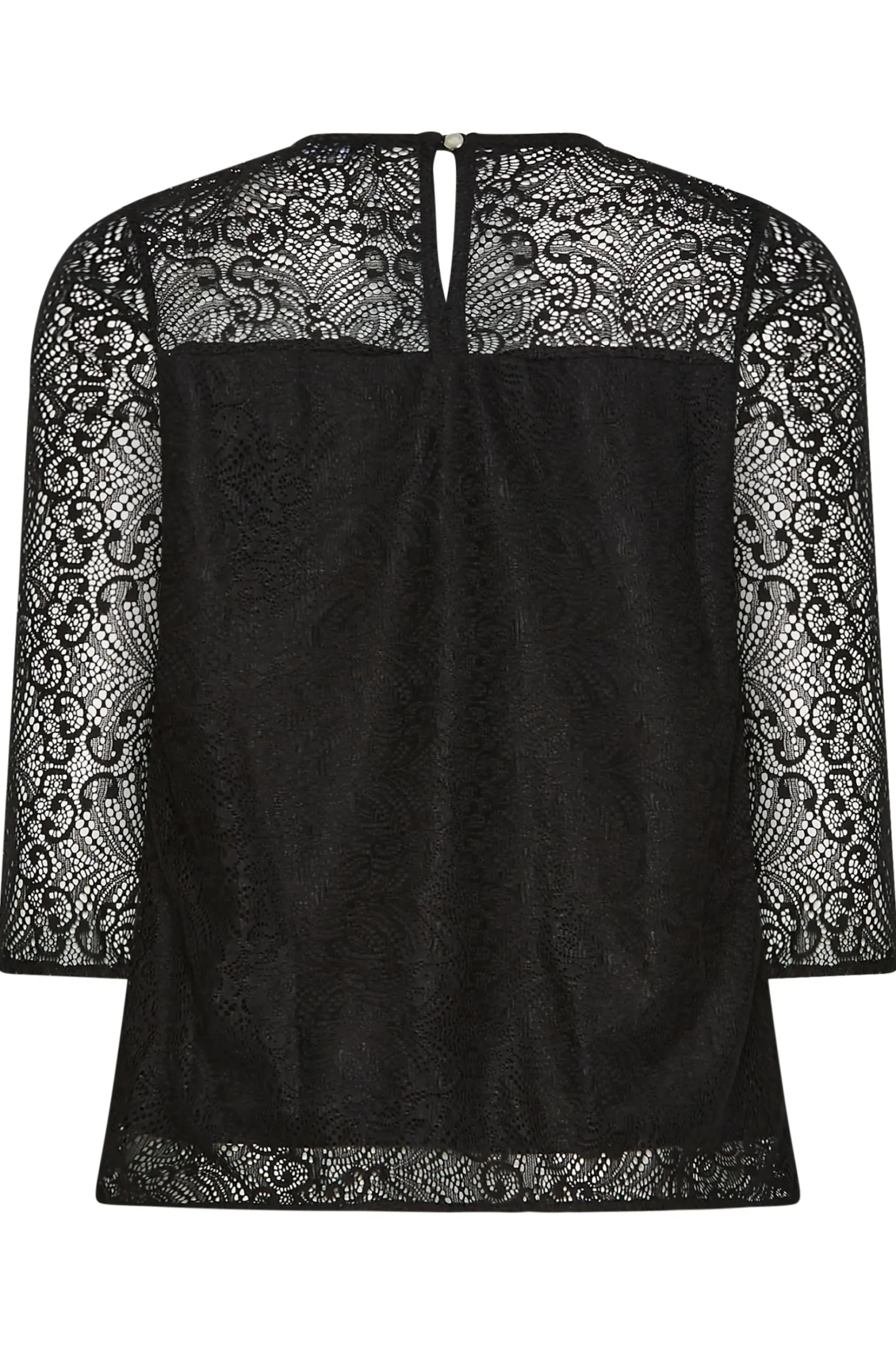 M&Co Womens M&Co Black Long Sleeve Lace Blouse