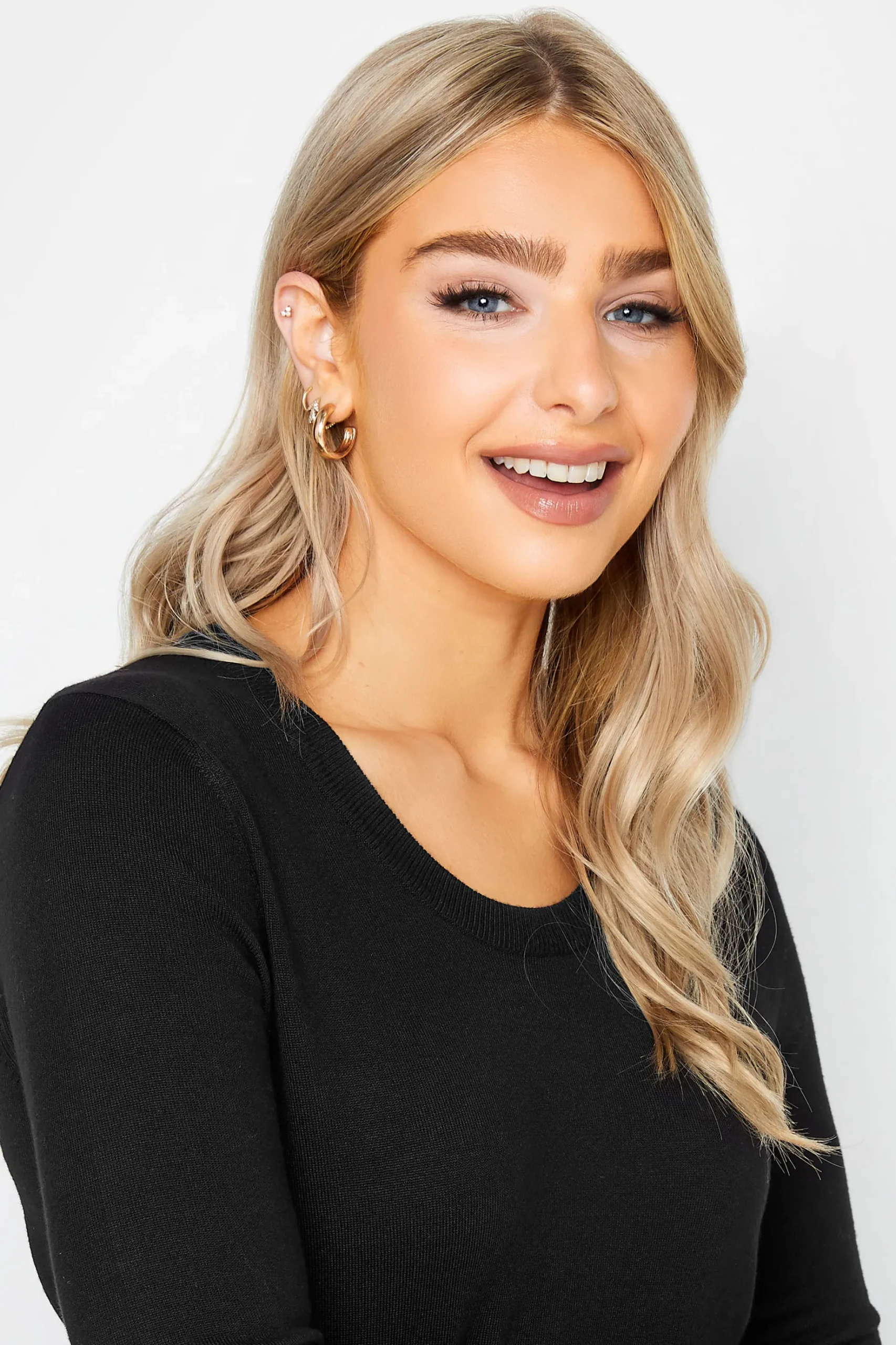 M&Co Womens M&Co Black Long Sleeve Knit Jumper