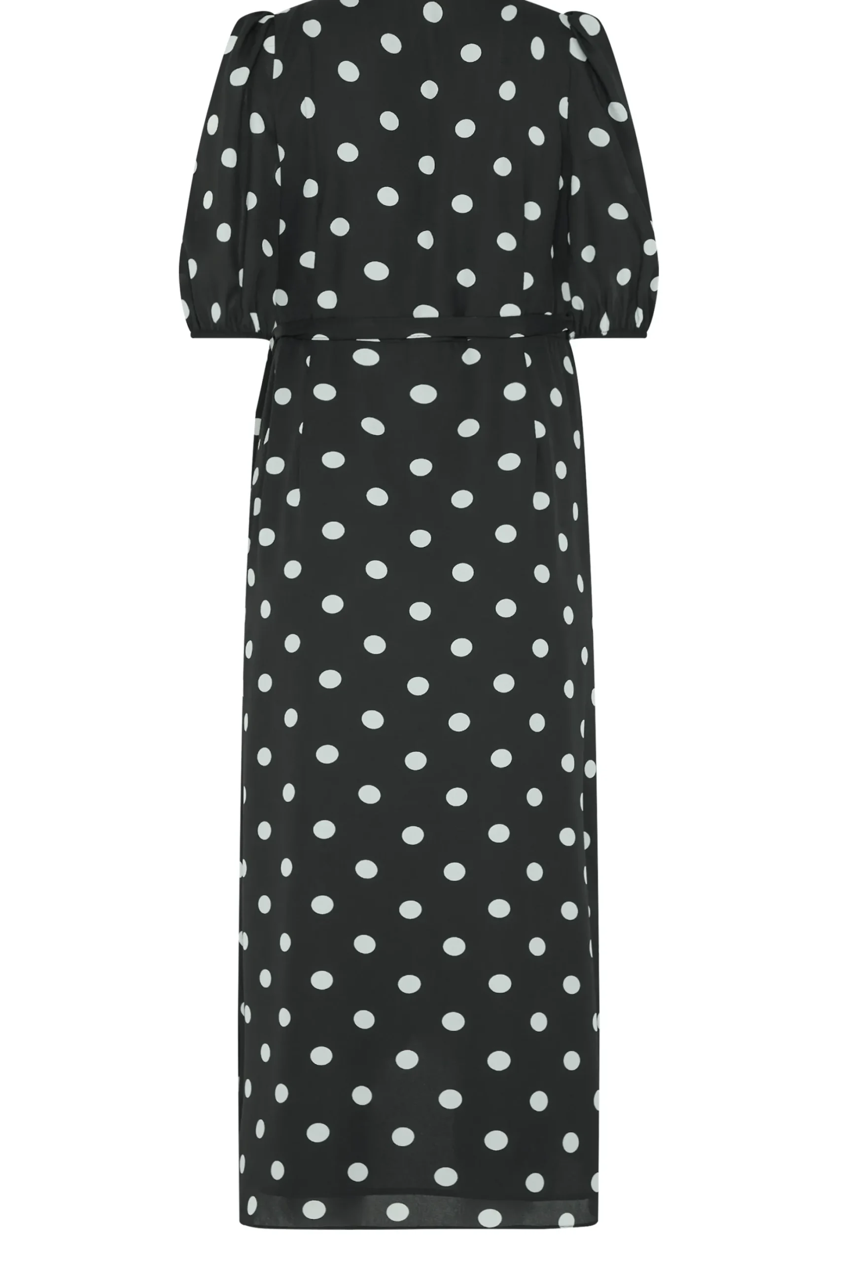 M&Co Womens M&Co Black Polka Dot Wrap Dress