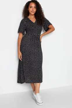 M&Co Womens M&Co Black Polka Dot Maxi Dress