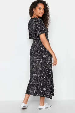 M&Co Womens M&Co Black Polka Dot Maxi Dress