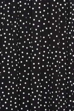 M&Co Womens M&Co Black Polka Dot Maxi Dress