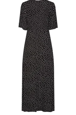 M&Co Womens M&Co Black Polka Dot Maxi Dress