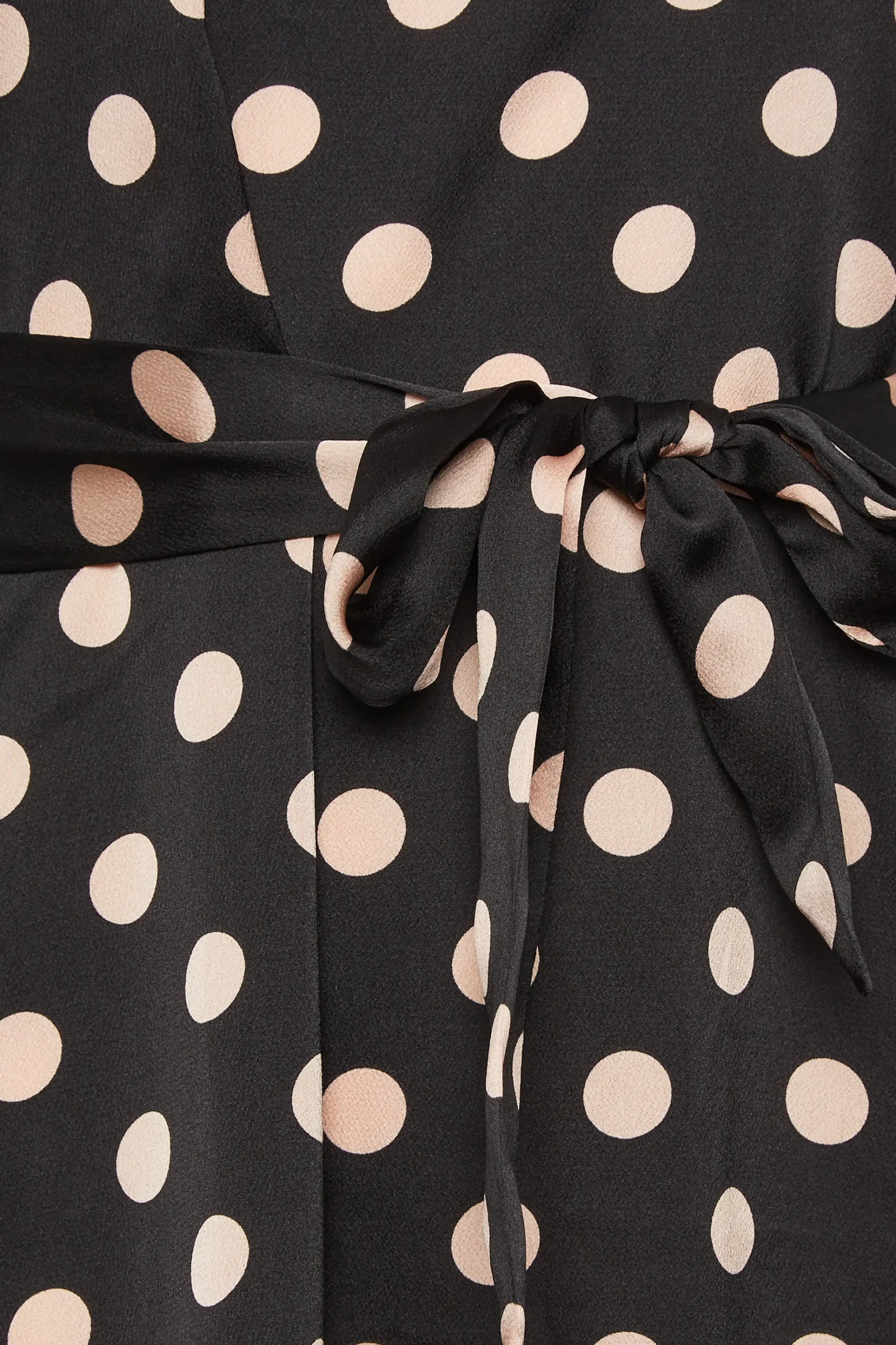 M&Co Womens M&Co Black Polka Dot Print High Neck Tunic Blouse