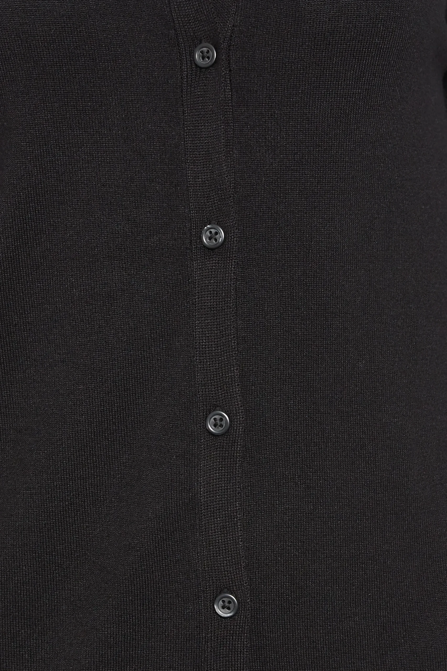 M&Co Womens M&Co Black Ribbed Shoulder Cardigan