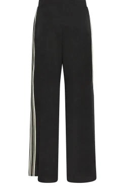M&Co Womens M&Co Black Side Stripe Wide Leg Trousers