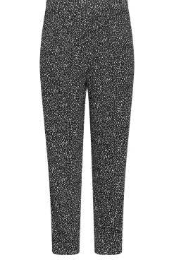 M&Co Womens M&Co Black Spot Print Harem Trousers