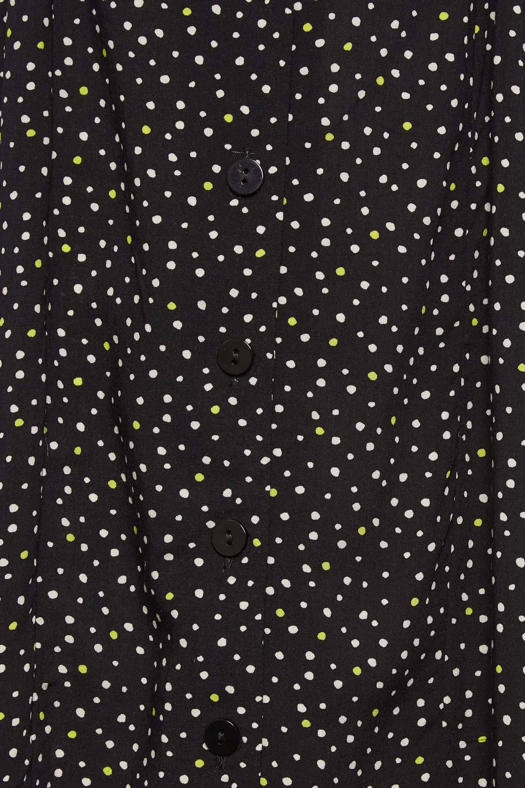 M&Co Womens M&Co Black Spot Print Shirred Waist Dress