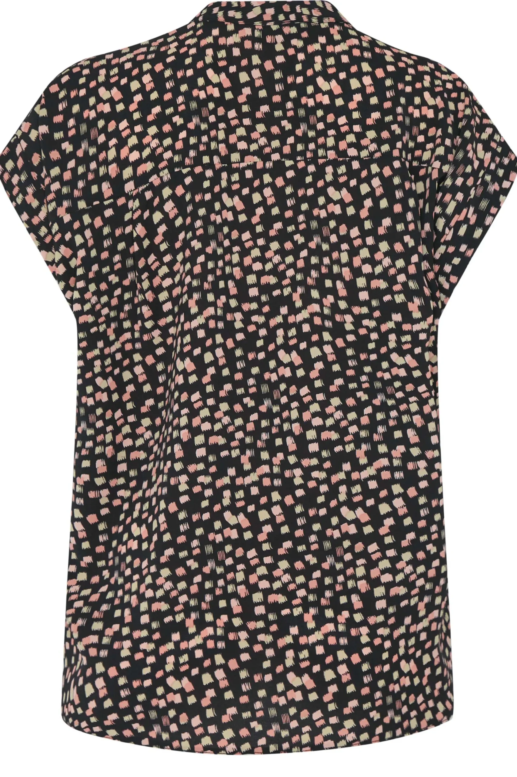 M&Co Womens M&Co Black Spot Print V-Neck Blouse