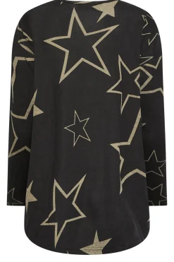 M&Co Womens M&Co Black Star Print Jumper