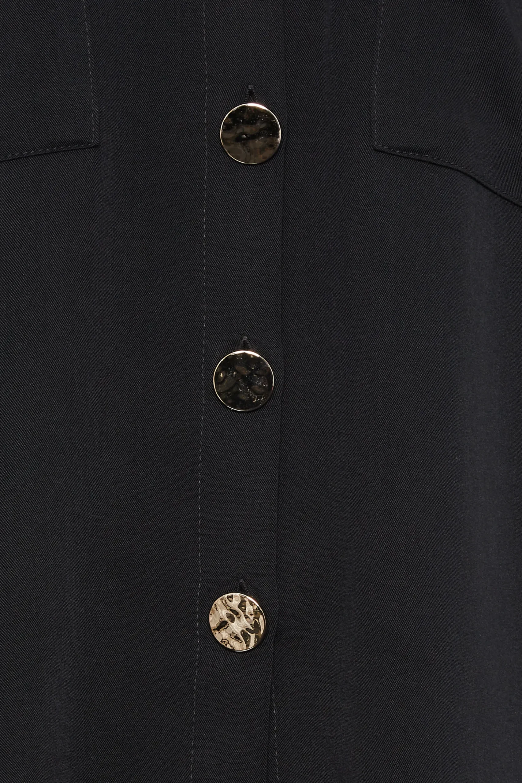 M&Co Womens M&Co Black Statement Button Shirt