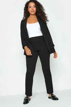 M&Co Womens M&Co Black Stretch Tapered Trousers